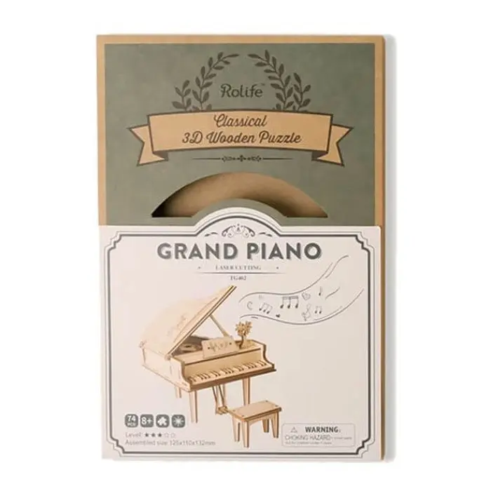 Classical 3D Wooden Grand Piano - Hobbies