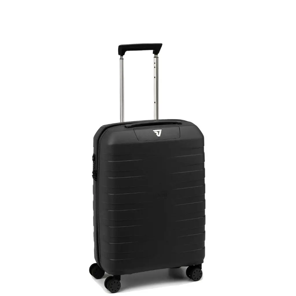 Roncato Box Sport 2.0 Carry On 55cm Lightweight 2.2Kg Suitcase - Black