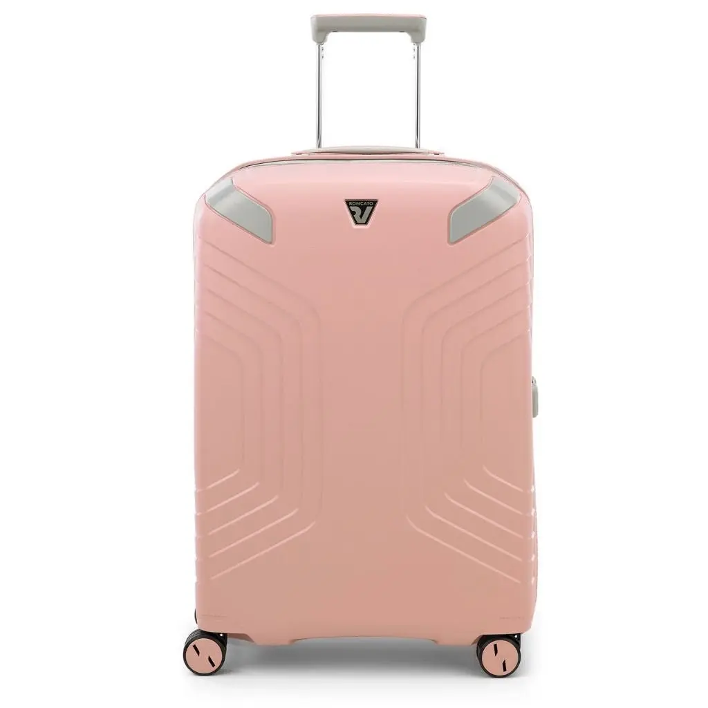 Roncato Ypsilon Medium 69cm Hardsided Spinner Suitcase Pale Pink - Fashion