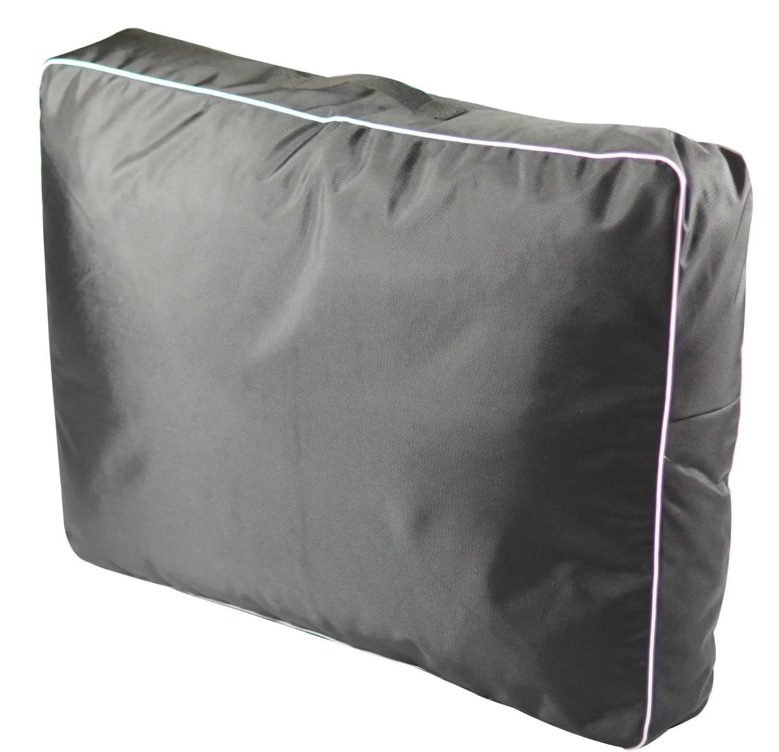 Dog Bed 60x40x10cm Scratch Resistant Waterproof Soft cushioned Plush Canvas Dog Floor Mat Black - Pets