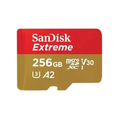 SanDisk Extreme 256GB 190MB/s V30 A2 SDXC 4K Micro SD Memory Card with Adapter - Electronics
