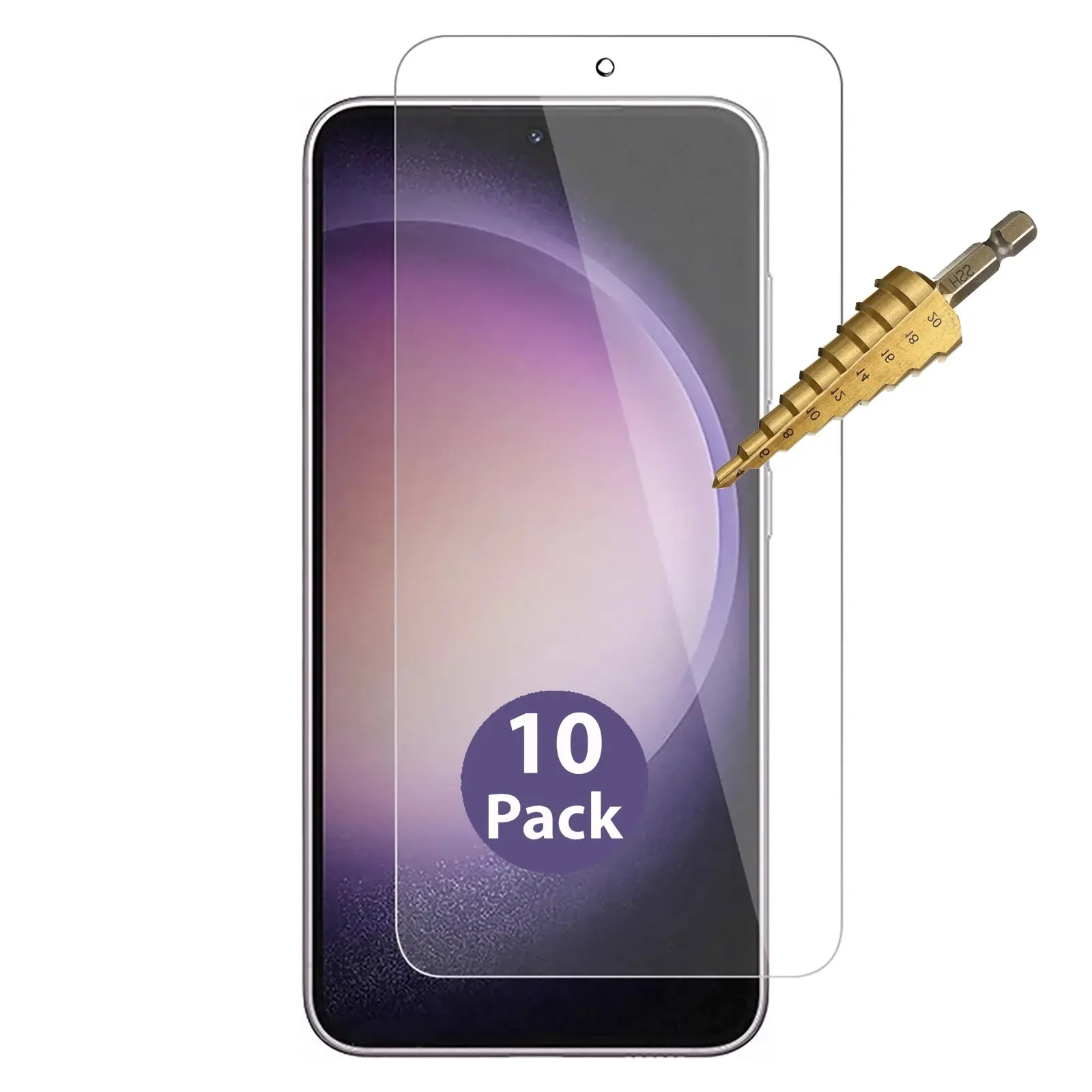 10x Tempered Glass Screen Protector Guard for Samsung Galaxy S23+ PLUS Bulk - Electronics