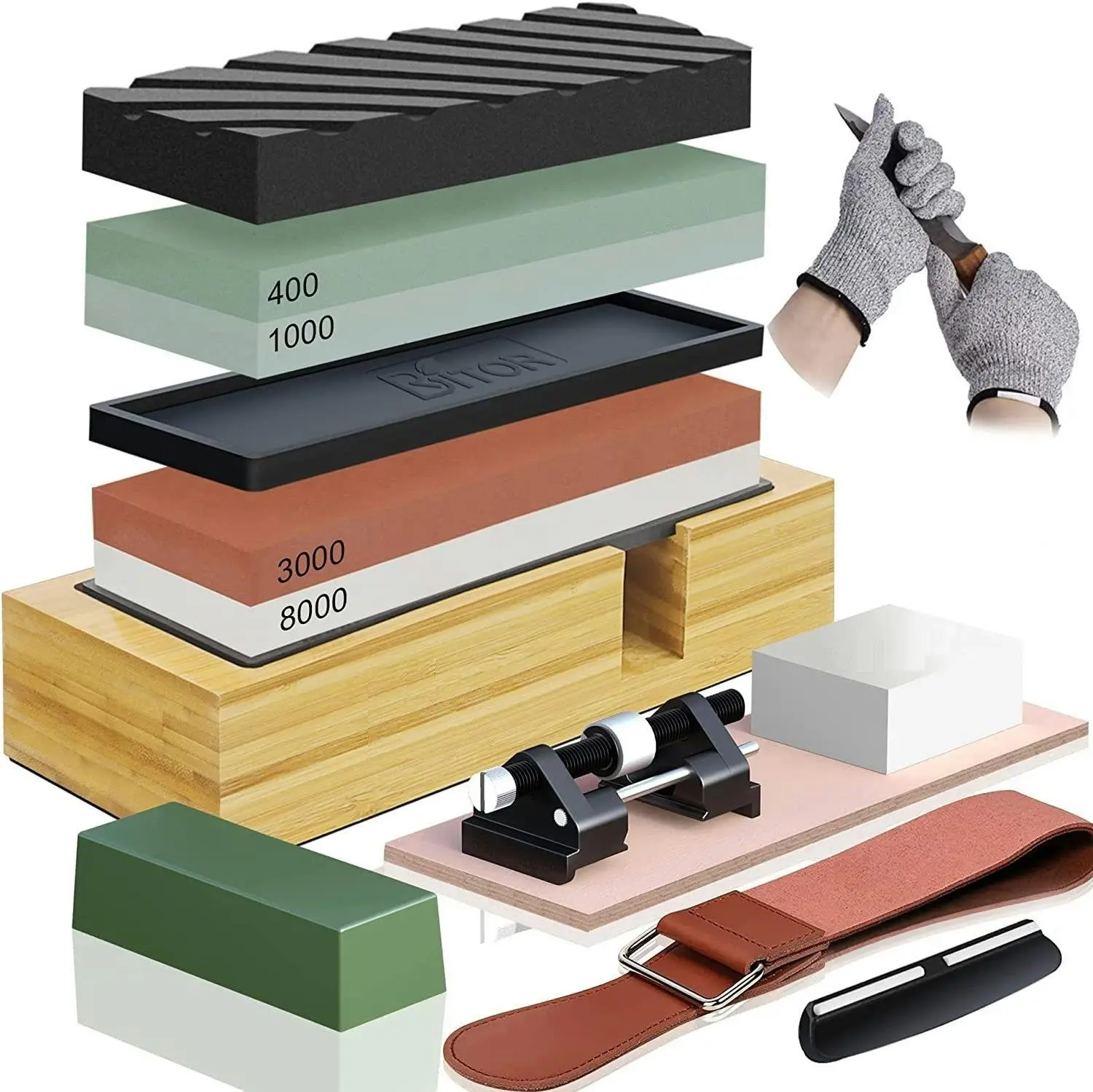 Whetstone Sharpening Stone 3000/8000 Grit - Home & Garden