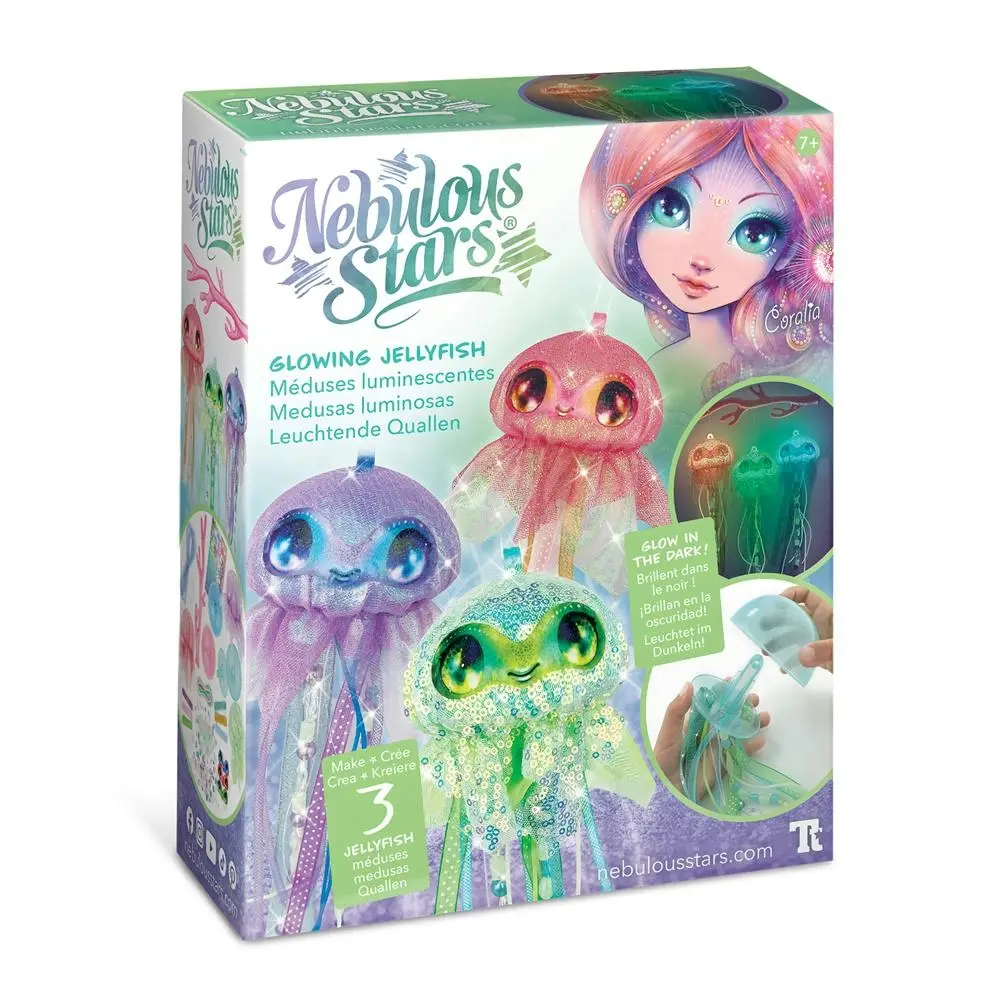 Nebulous Stars Glowing Jellyfish Beads/Strings Kids Activity Art/Craft Kit 7+ - Hobbies