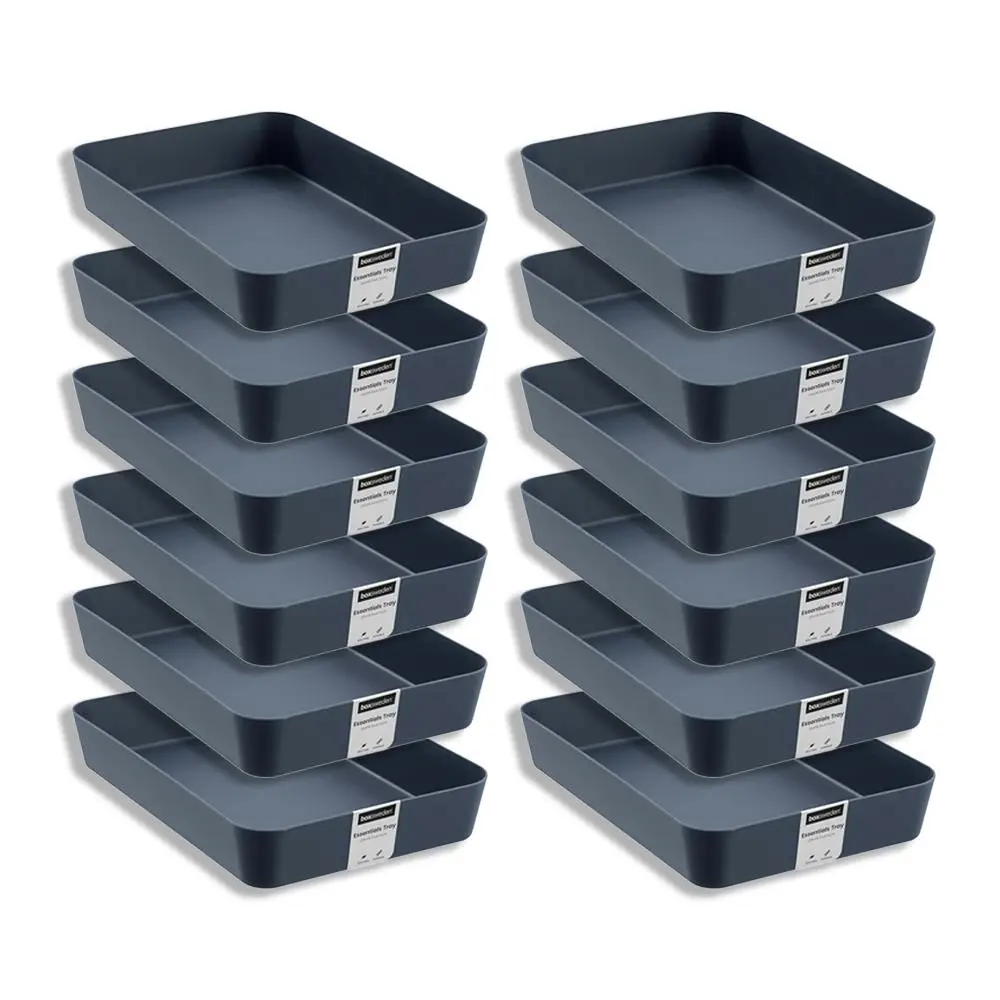 12x Boxsweden Essentials 26x18.5cm Sort Tray Organiser Storage Rectangle Assort - Home & Garden