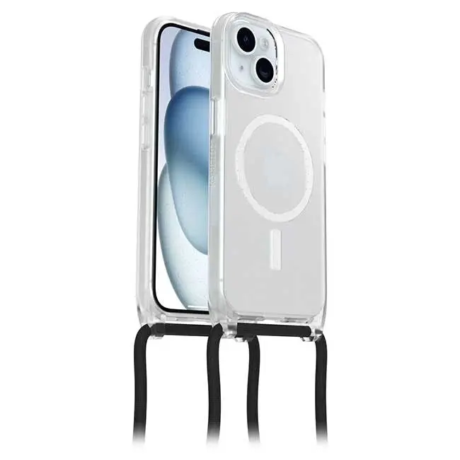 OtterBox React Necklace MagSafe Case (Suits iPhone 15) - Clear