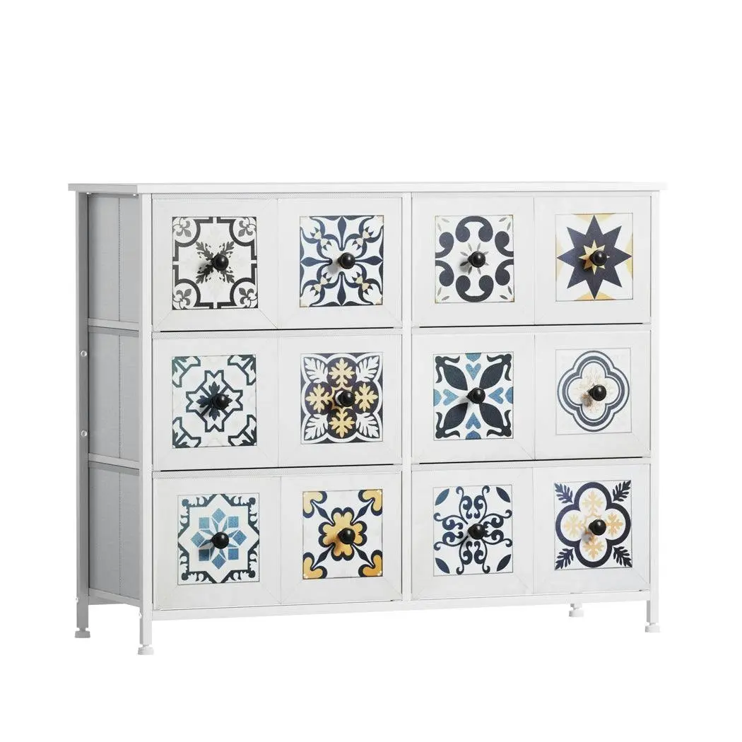 Levede 6 Chest of Drawers Storage Cabinet Tower Retro Dresser Vintage White - Furniture