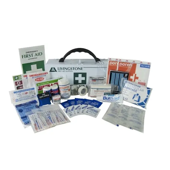 Livingstone All Purpose Everyday First Aid Kit Complete Set In Metal Case - Health