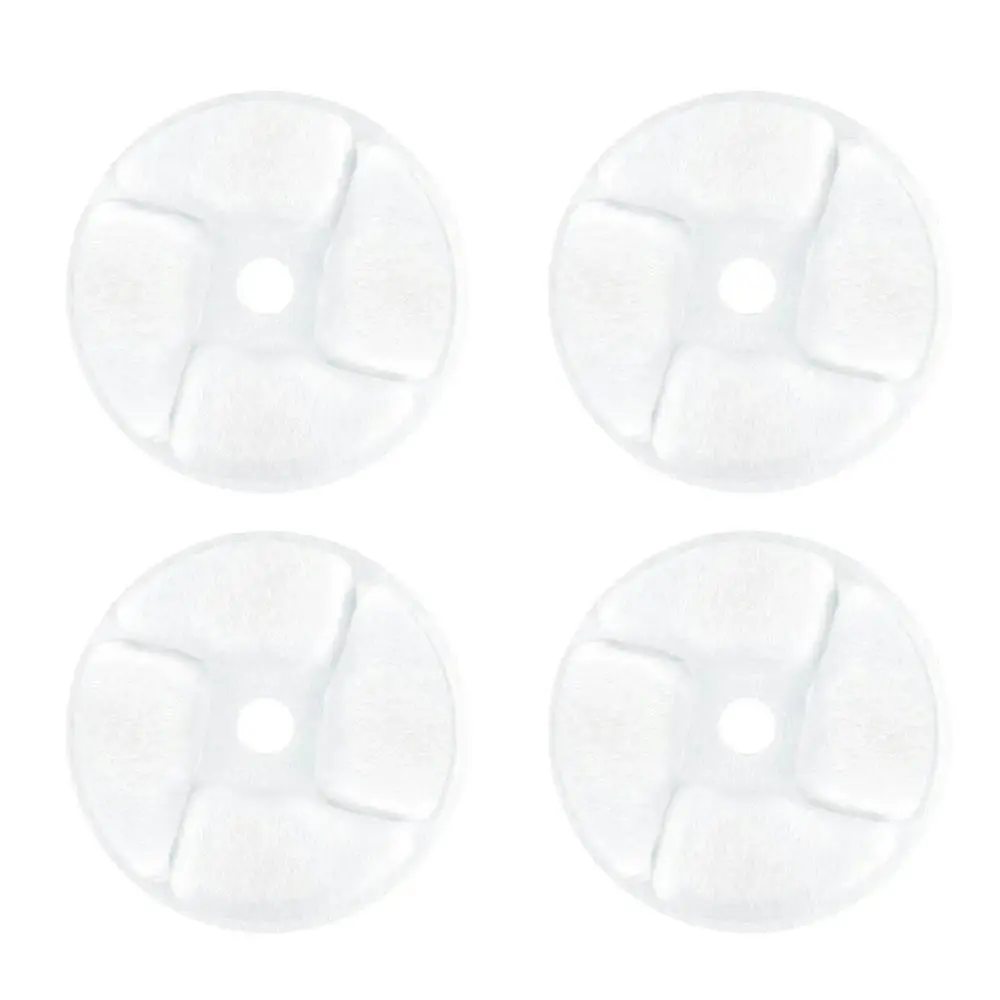 4x Tomcat Round Filter Replacement Spare For Pet/Cat Water Drinking Fountain WHT - Pets