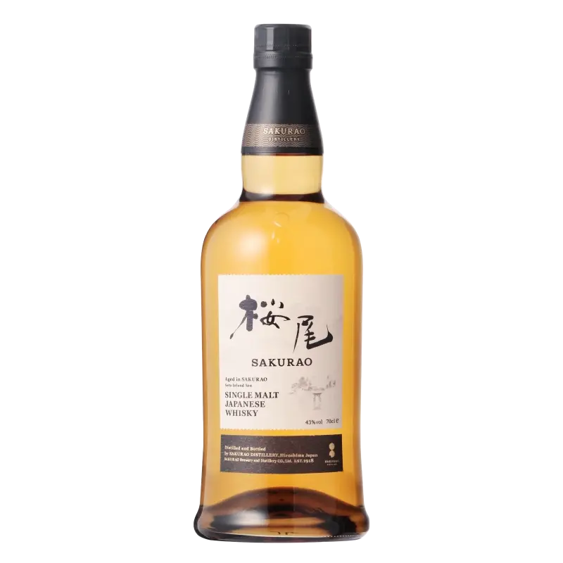 Sakurao Japanese Single Malt Whisky 700ml - Alcohol