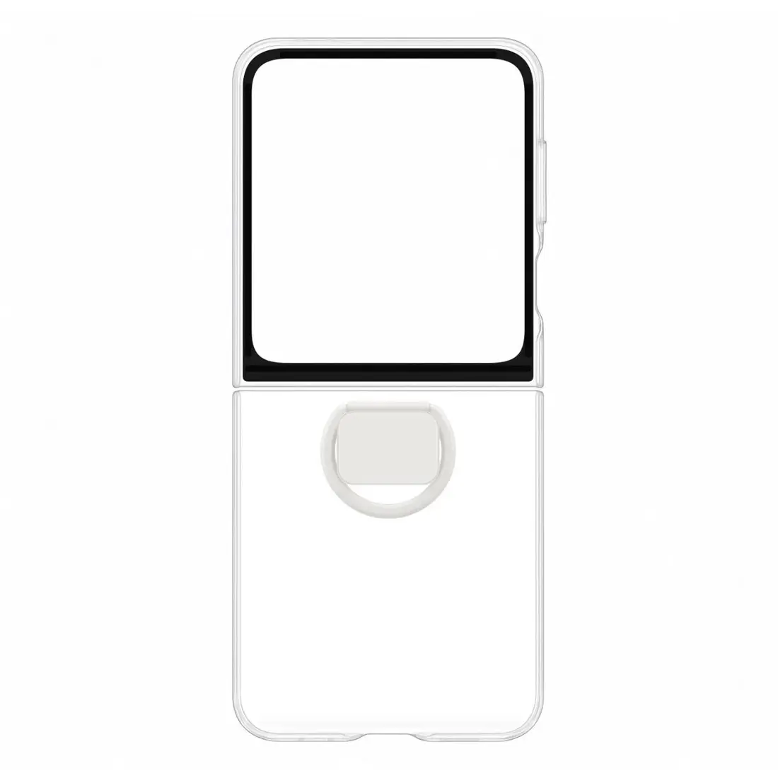 Samsung Galaxy Z Flip7 FE/ Flip6 Case with Ring EF-QF741CTEGWW - Clear