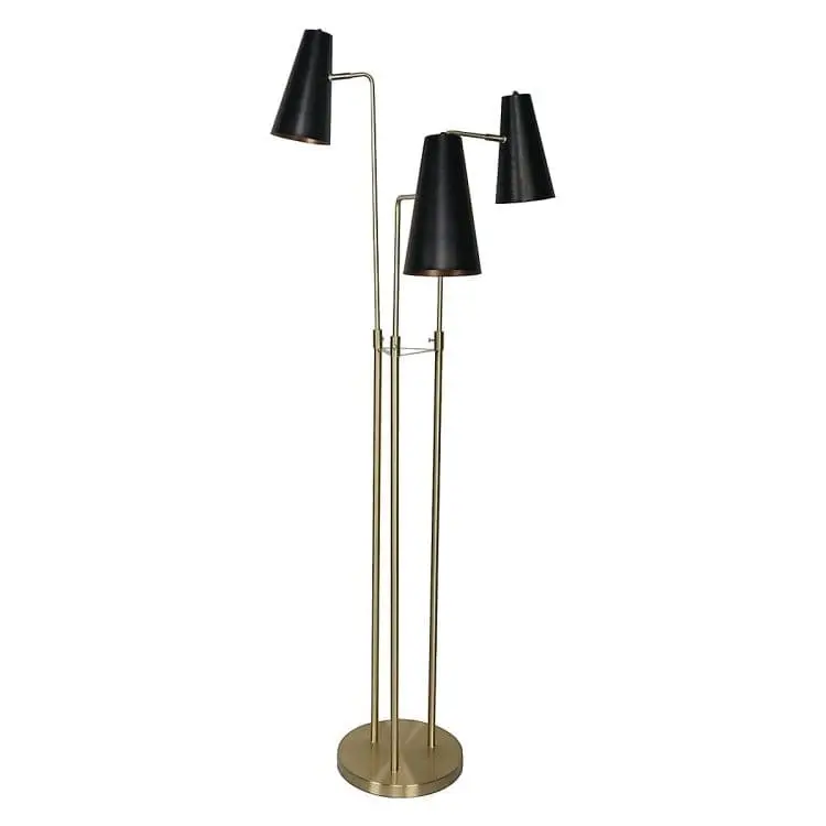 SARANTINO THREE METAL SHADE FLOOR LAMP - Home & Garden