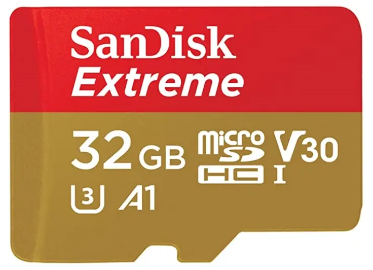 SanDisk Extreme 32GB TF Class 10 U3 SDHC 100mb/s A1 Micro SD Memory Card - Electronics