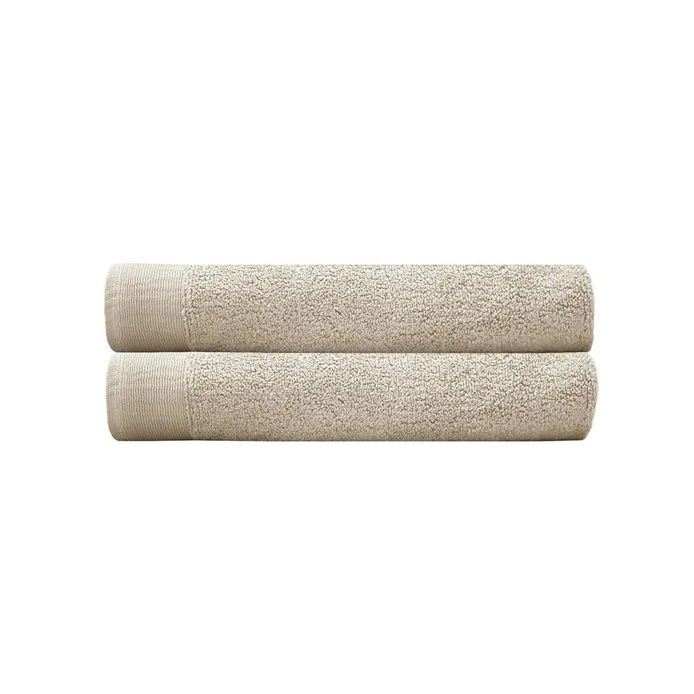 2pc Bambury Ultra soft Elvire Bath Towel 2 Pack Buff Cotton Woven Home Decor - Home & Garden