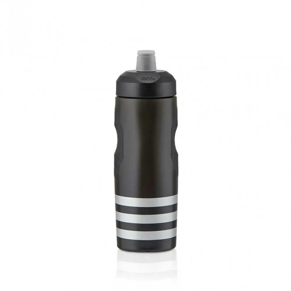 Adidas 600ml Performance Water Bottle Screw Cap Training Hydration Sports Black - Sports & Outdoor