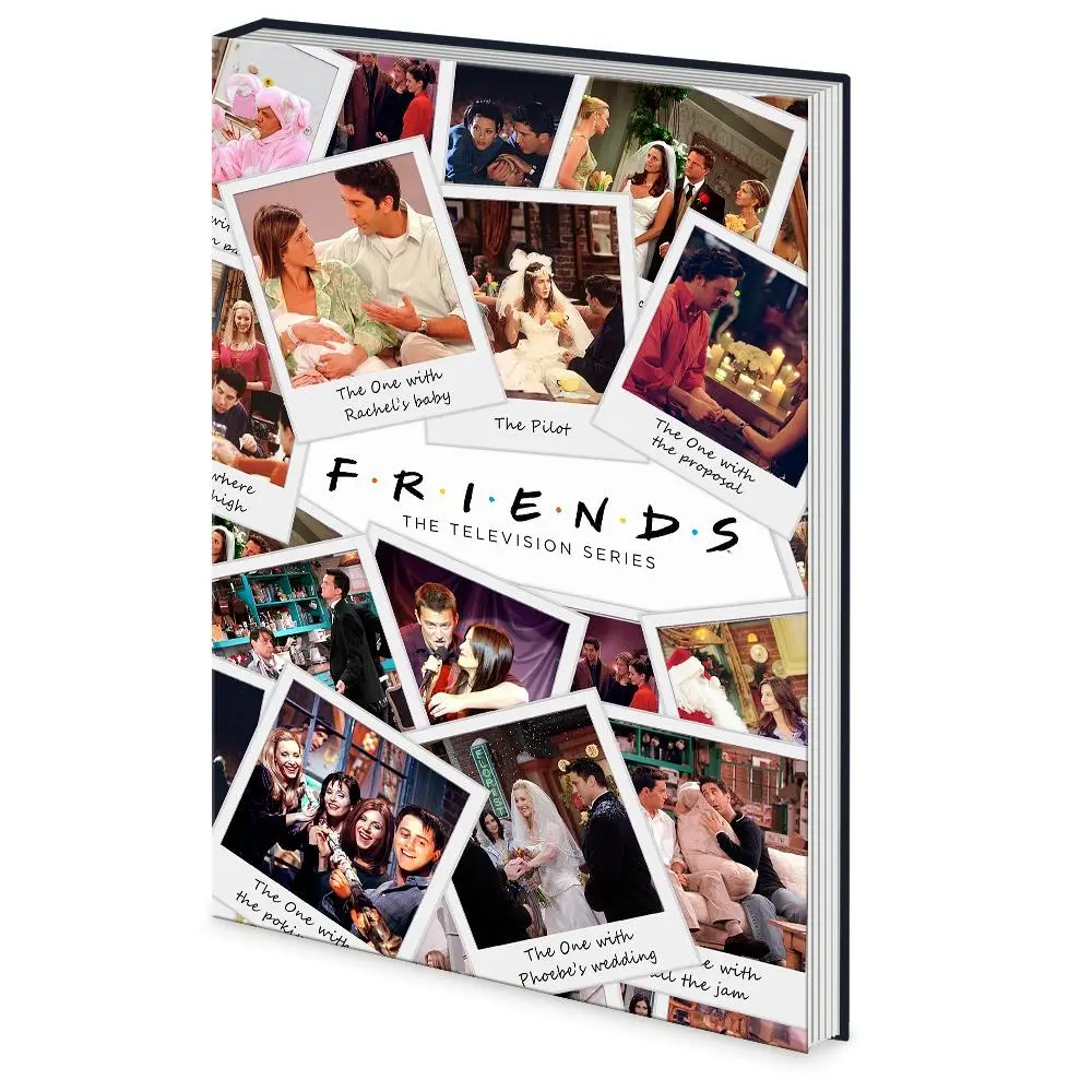 Friends TV Polaroids Themed Novelty Rectangular Cover School/Office Notebook