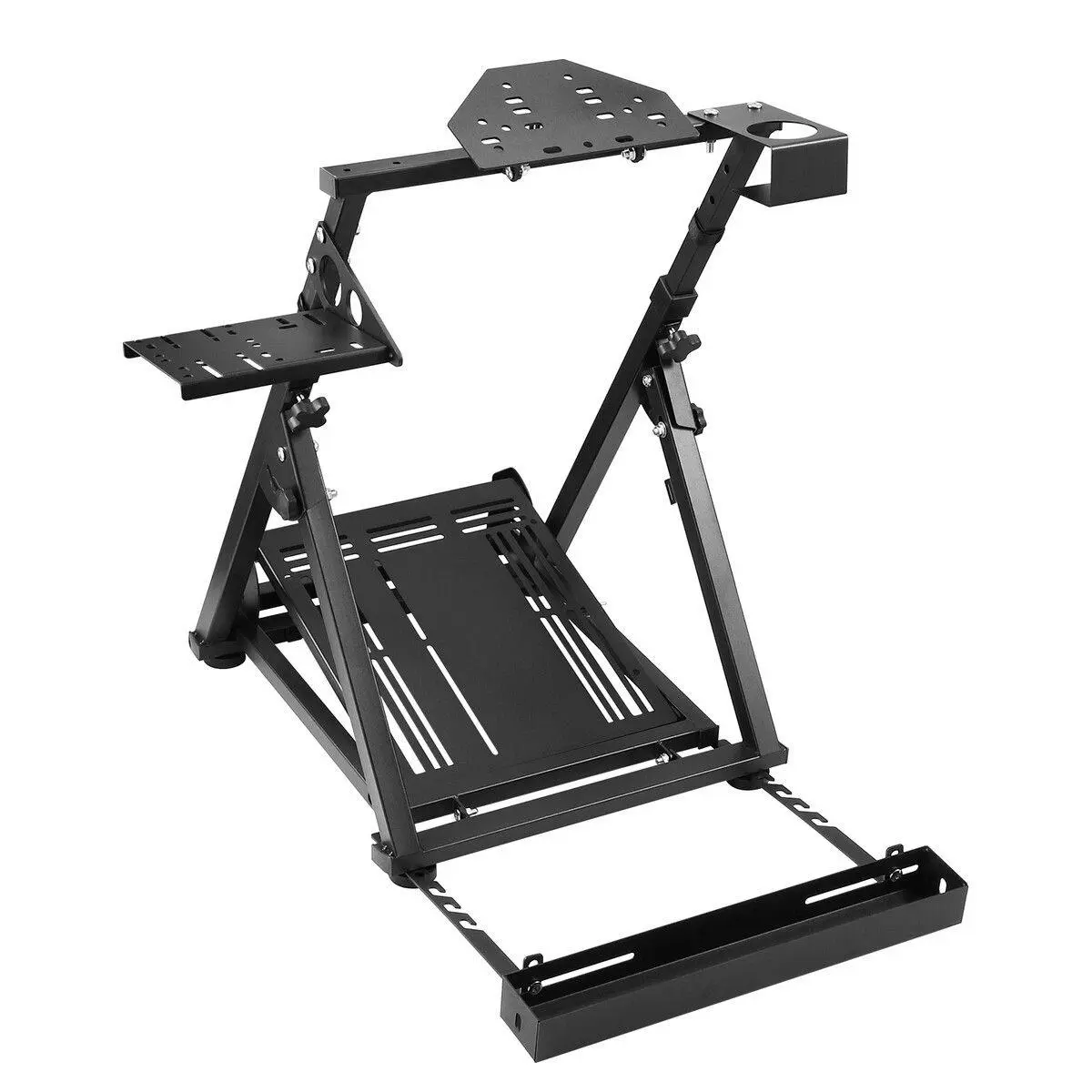 Ausway Racing Simulator Wheel Stand Flight Upgraded Sim Cockpit Foldable Gaming Steering Accessories Logitech Thrustmaster - Electronics