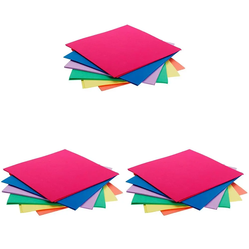 3x 12pc Jasart Coloured Foam Sheets 30x30cm DIY Art/Craft Scrapbooking Assorted - Hobbies