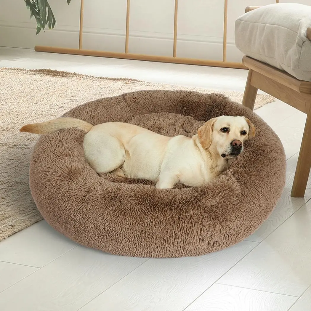 Pawz Pet Bed Mattress Dog Beds Bedding Cat Pad Mat Cushion Winter M Brown - Pets