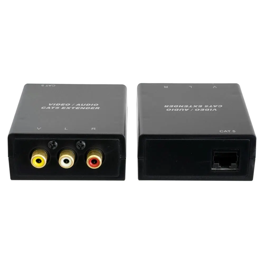 PRO.2 RCA Composite Video + Stereo Audio Over RCA CAT5 Ethernet AV 300m Extender - Electronics