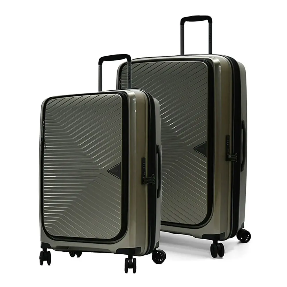 2pc Tosca Space X 25"/29" Trolley Checked Luggage Travel Suitcase M/L Champagne - Fashion
