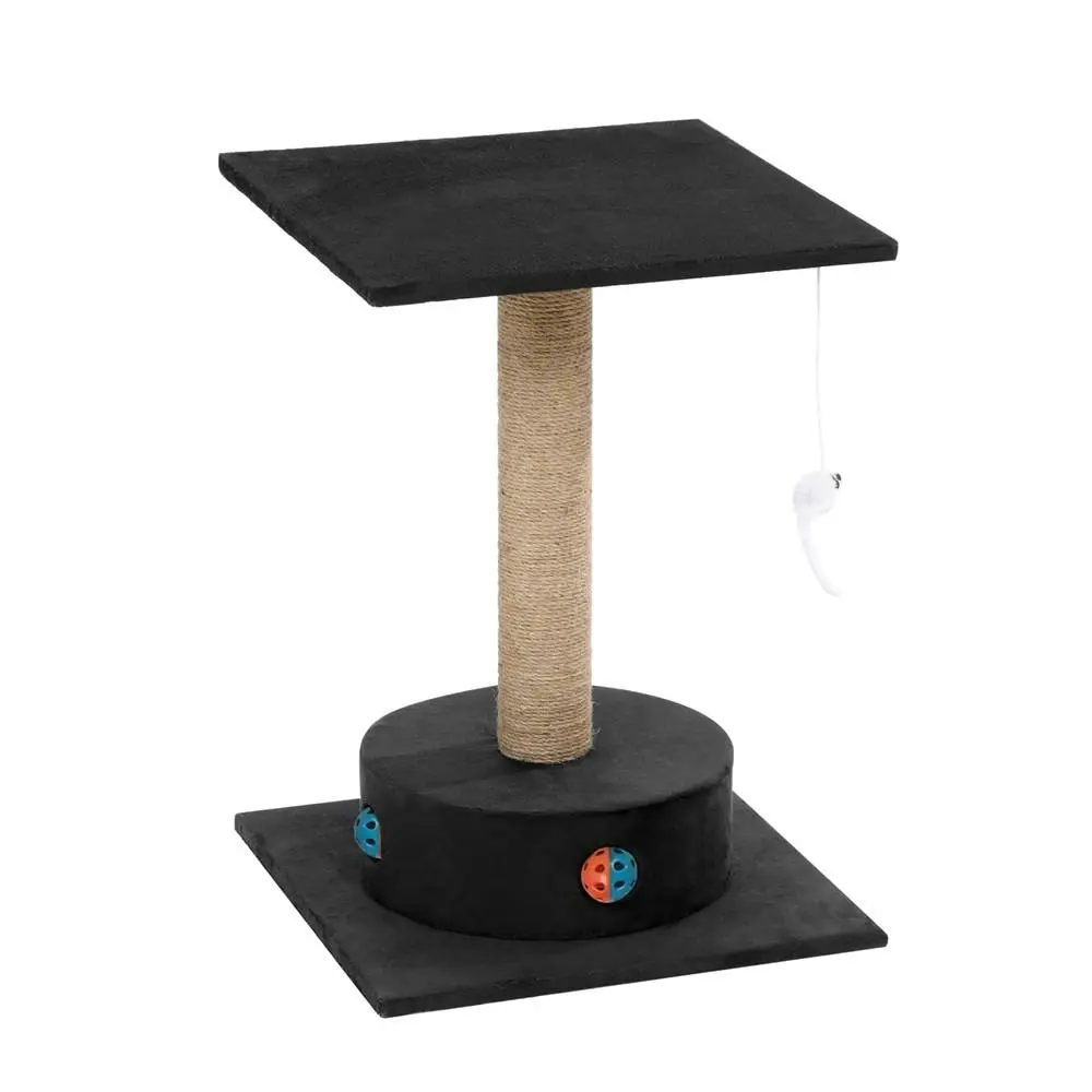 Paws & Claws Catsby Camberwell Cats Playground Sisal 57cm Scratching Post Black - Pets