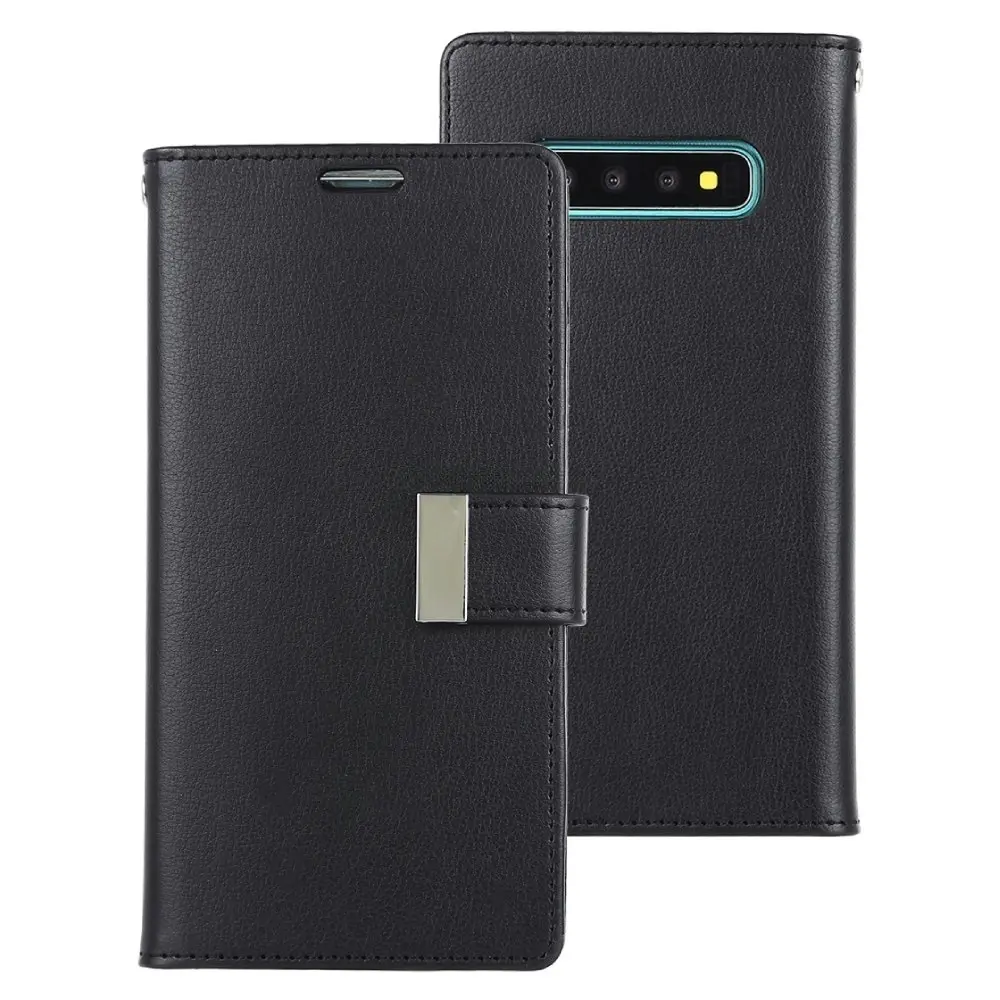 Soka Rich Diary Wallet (Suits Galaxy S10 5G) - Black
