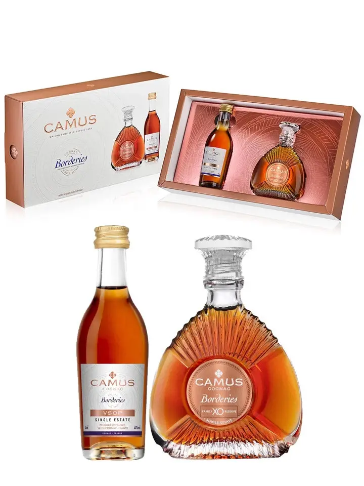 Camus Borderies Collection Miniature Set Vsop/xo Cognac 2 X 50ml - Alcohol