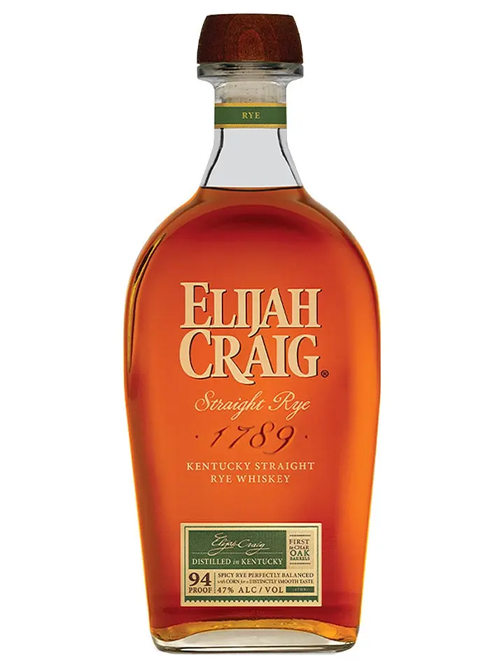 Elijah Craig Kentucky Straight Rye Whiskey 700ml - Alcohol