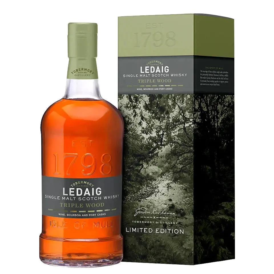 Ledaig Triple Wood Limited Edition Single Malt Scotch Whisky 700ml - Alcohol