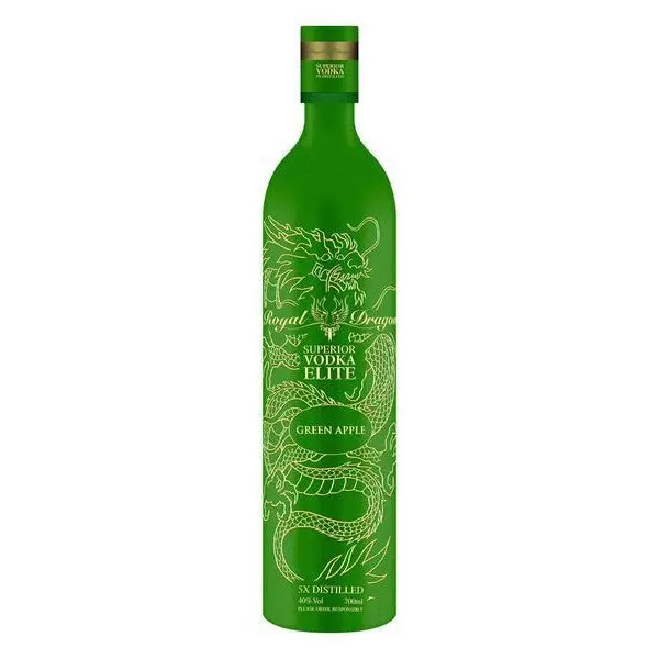 Royal Dragon Elite Green Apple Flavoured Vodka 700ml - Alcohol