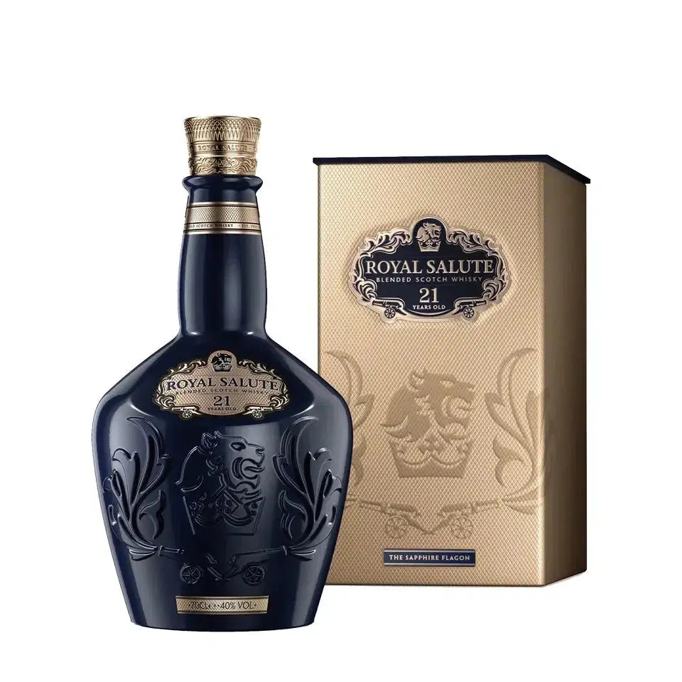 Royal Salute 21 Year Old Sapphire Flagon (Old Version) Scotch Whisky 700ml - Alcohol