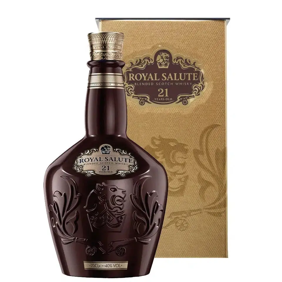Royal Salute 21 Year Old Ruby Flagon (Old Version) Scotch Whisky 700ml - Alcohol