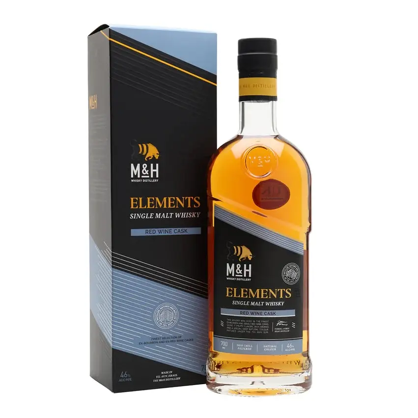 The Milk & Honey Distillery Elements Red Wine Cask Single Malt Israeli Whisky 700ml - Alcohol