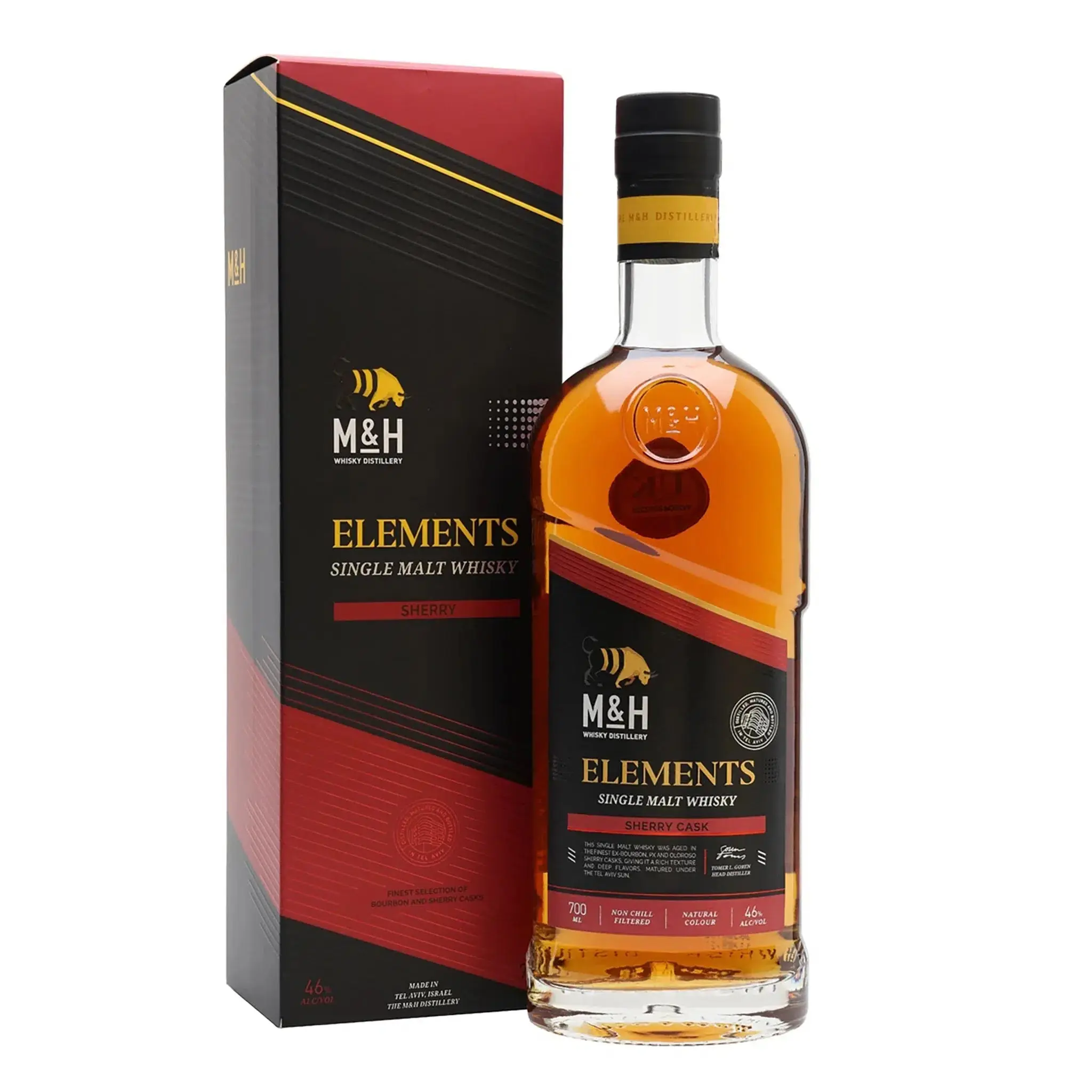 The Milk & Honey Distillery Elements Sherry Single Malt Israeli Whisky 700ml - Alcohol