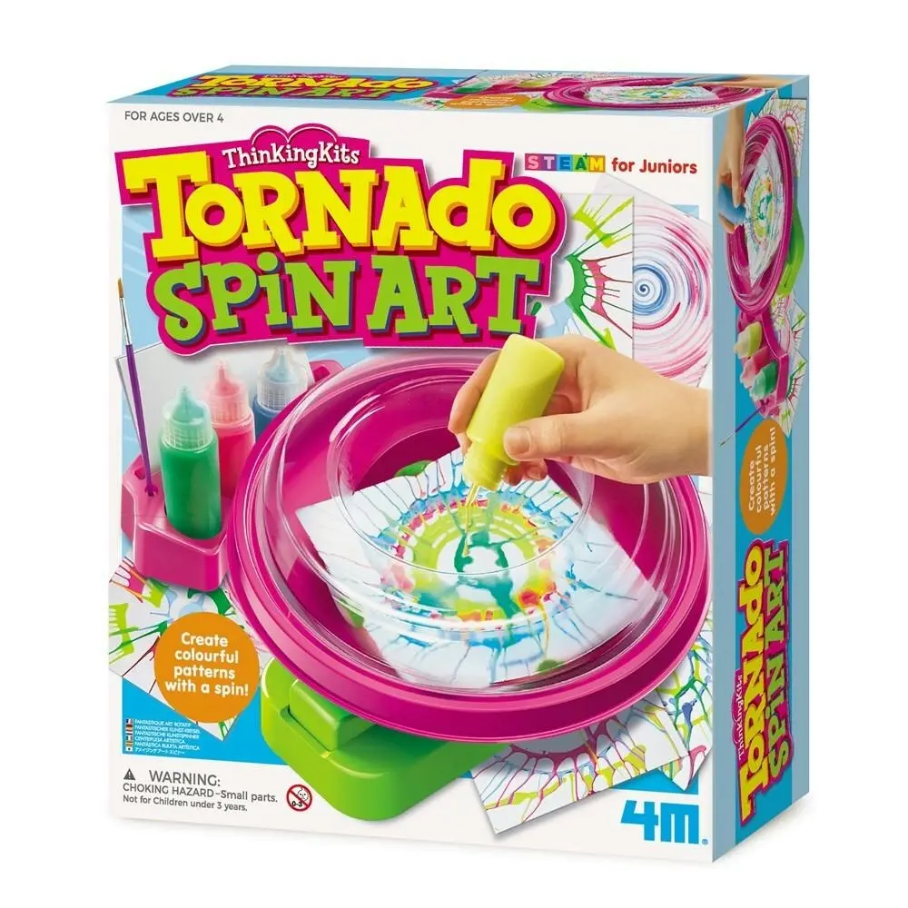 4M ThinkingKits Tornado Spin Pattern Art Kids Craft Fun Activity Play Kit 4y+ - Hobbies