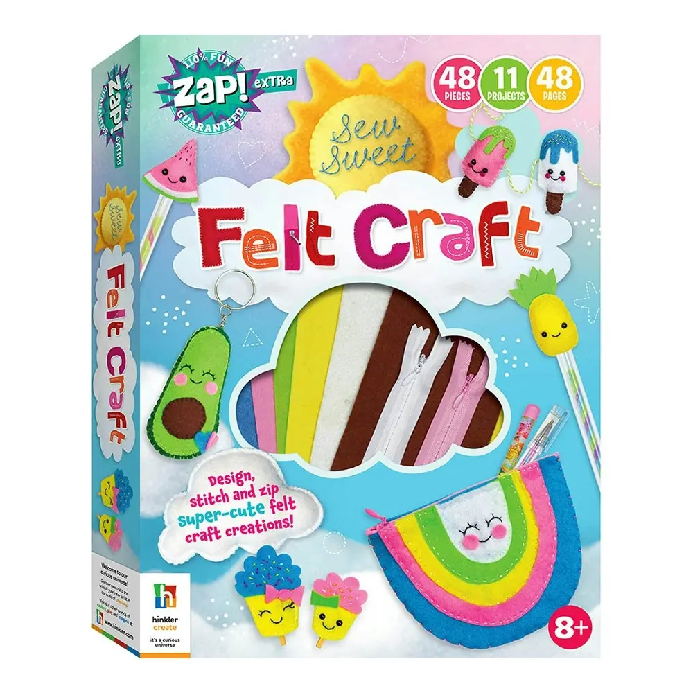 Zap! Extra Extra Sew Sweet Felt Craft Craft Activity Kit Hobby Project 8y+ - Hobbies