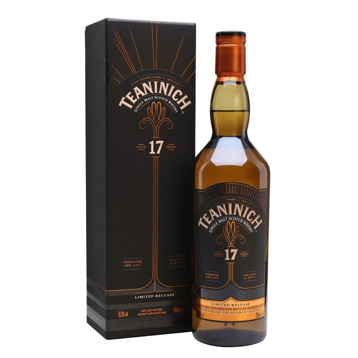 1999 Teaninich 17 Year Old (Special Release 2017) Cask Strength Single Malt Scotch Whisky 700ml - Alcohol
