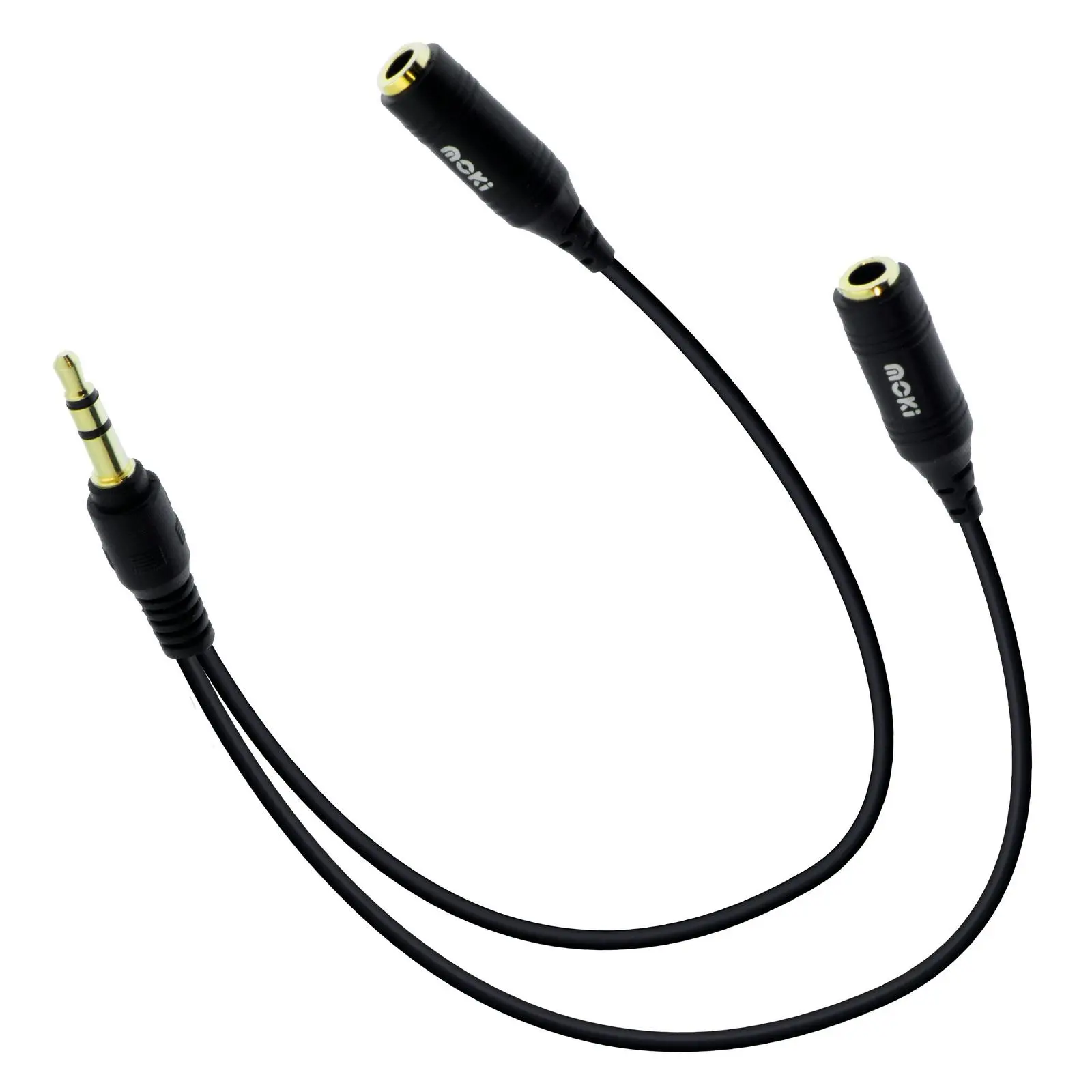 Moki 3.5mm Splitter 15cm Cable for Smartphones/Tablets/Headphones/Portable DVD - Electronics