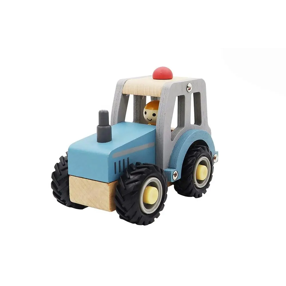 Kaper Kidz Calm & Breezy Tractor With Rubber Wheels Childrens Play Toy Blue 18m+ - Toys & Games