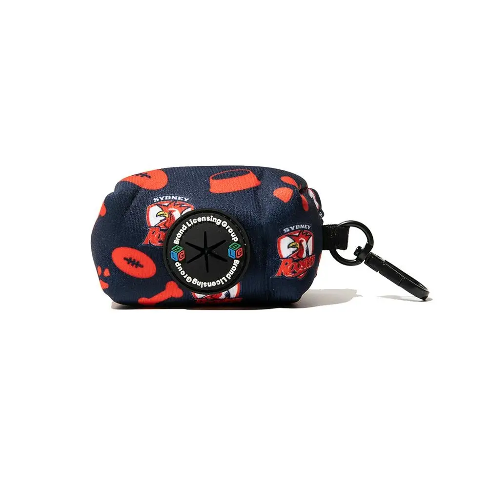 NRL Sydney Roosters Pet Poop Bag Holder Dog Poo Waste Storage Pouch Dispenser - Pets
