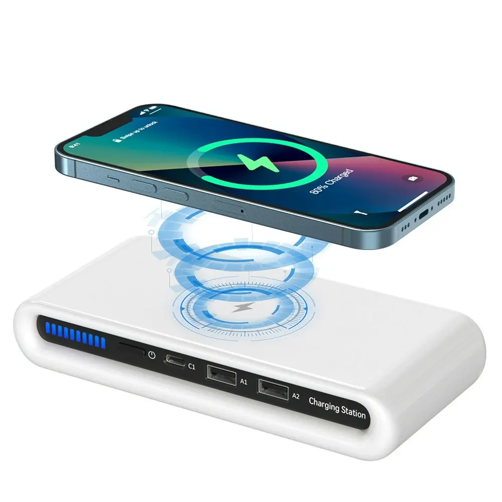 Charging Dock For Multiple Devices USB Charging Station 15W Wireless Charger - Electronics