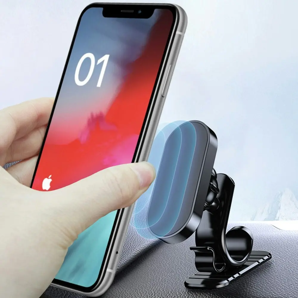 Universal Magnetic Phone Car Mount Holder 360 Rotation Mobile Phone Stand - Electronics