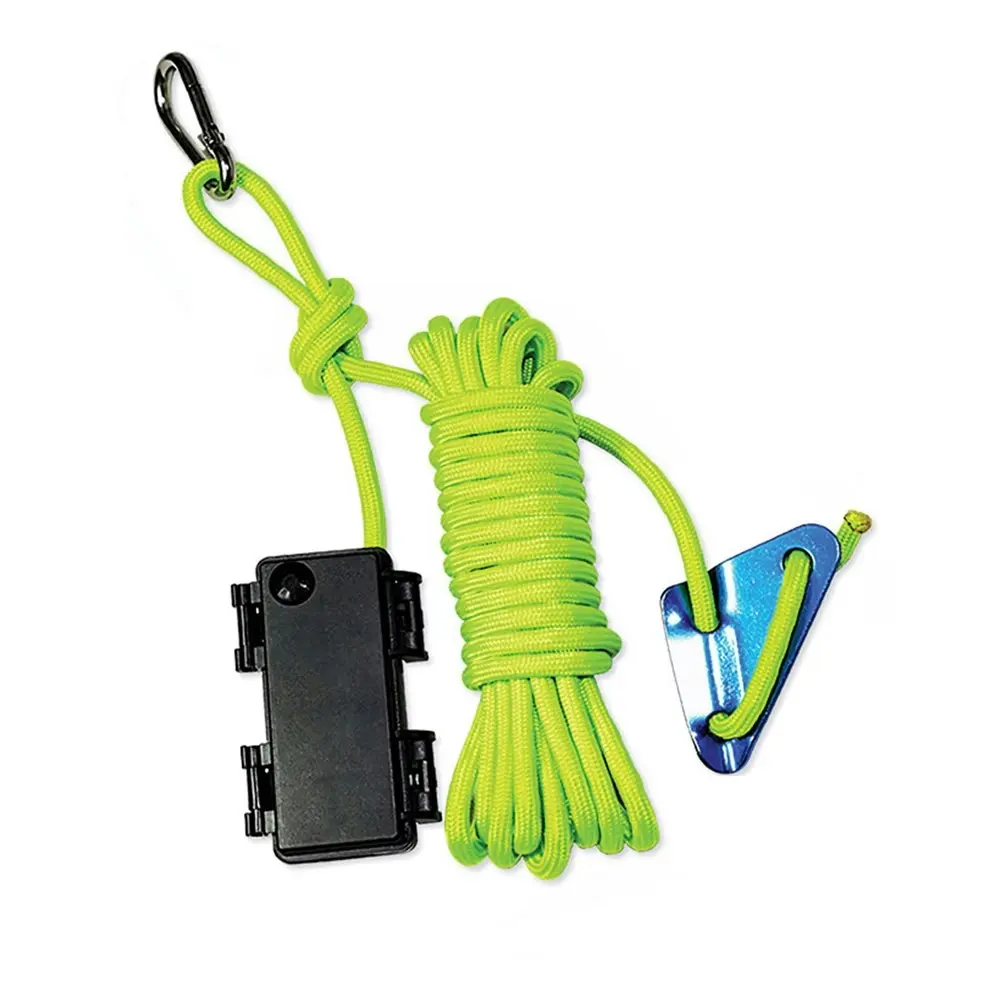 Camp Pro Polyester 3M Camping Tent Bright Rope w/ Battery Box & Adjuster Green - Sports & Outdoor
