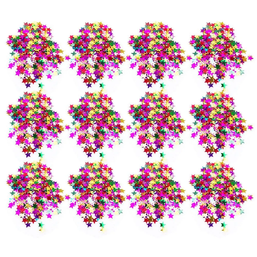 12x Jasart Sequins Round Glitter Art/Craft Project/Scrapbooking 10mm/25g Assort - Hobbies