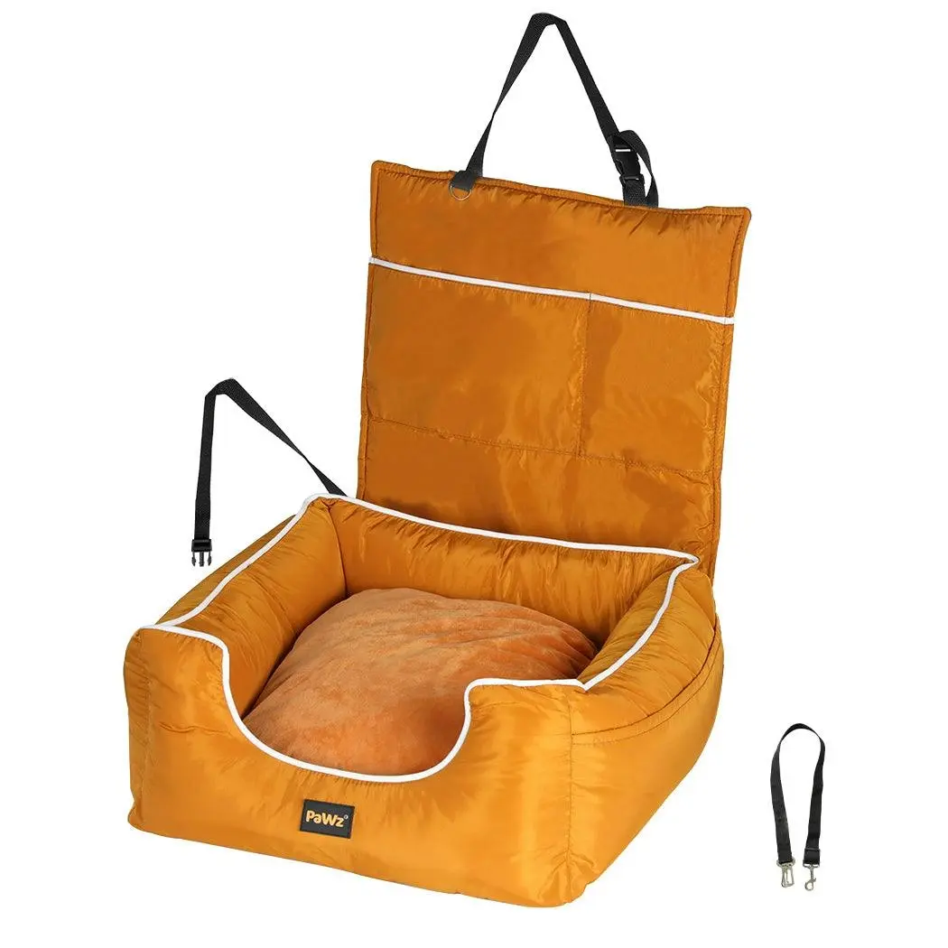 Pawz Pet Car Seat Travel Safety Carrier Bed Waterproof Removable Washable Large - Pets