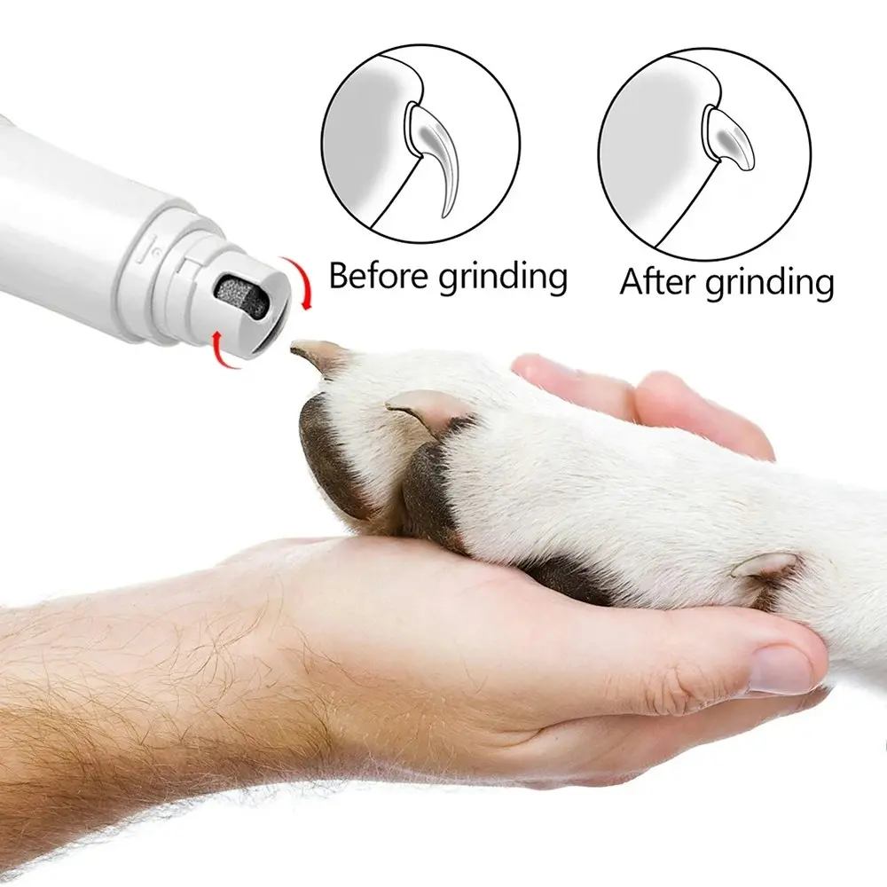 Electric Pet Nail Grinder Automatic Nail Grooming Trimmer Tools for Dogs and Cat - Pets