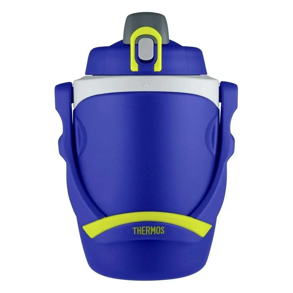 Thermos Hydration Bottle 1.9L Foam Insulated Portable Travel Water Cooler Blue - Sports & Outdoor