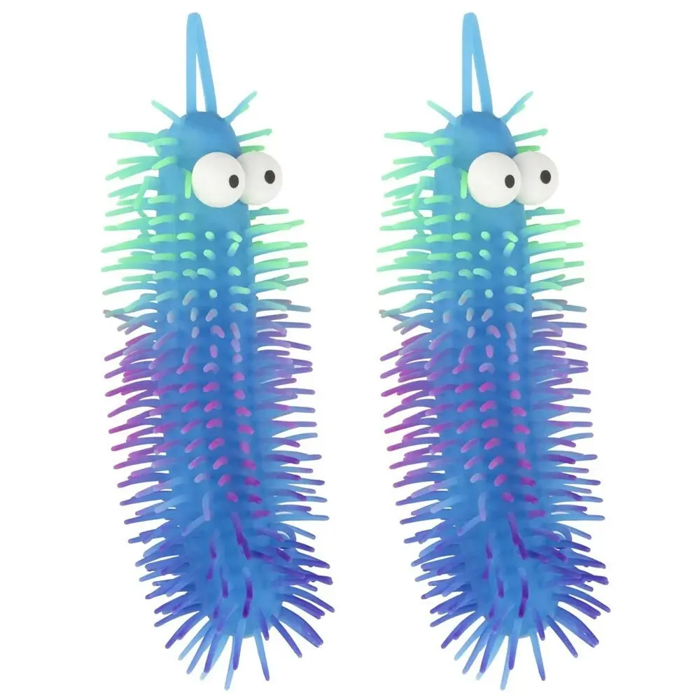 2x Fumfings Novelty Puffer Caterpillars 20cm Animals Insects Toys 3y+ Kids Asst - Toys & Games