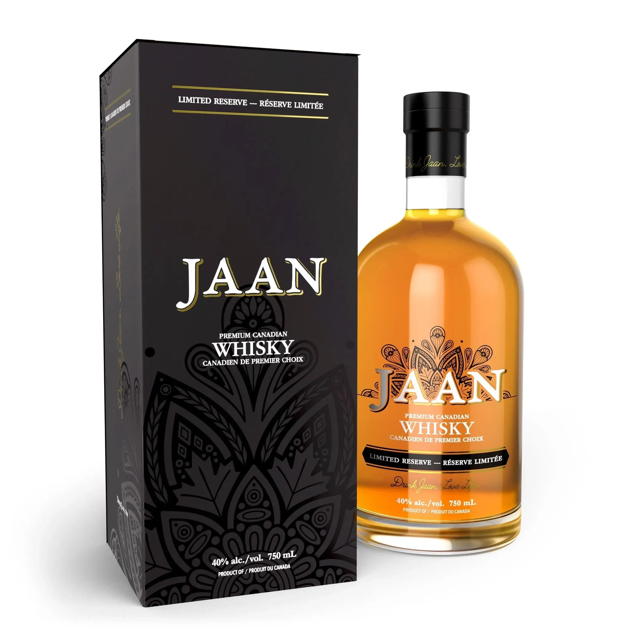 Jaan Premium Canadian Whisky 750ml - Alcohol